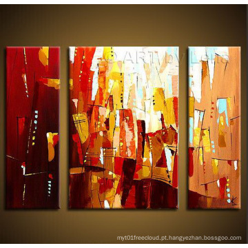 Pintura a óleo abstrata moderna do projeto da forma